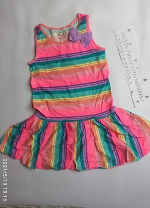 Платье для девочки летнее пышное нарядное яркое на выпускной утренник3 фото