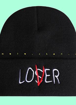 Шапка теплая loser lover кпоп с фильма оно воно it пенивайз клуб неудачников шапка бини черная мерч