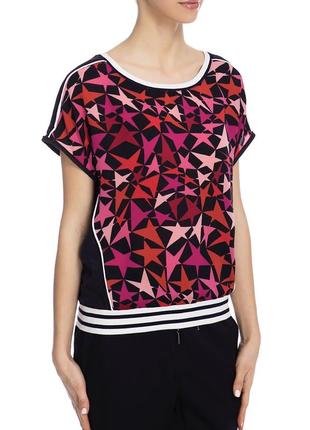 Marc cain women's printed top женский топ, футболка