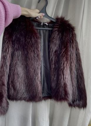 Шуба штучне хутро h&m