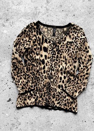 Marc cain women’s full tiger printed cardigan жіночий кардиган3 фото