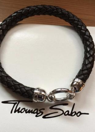 Thomas sabo браслет томас сабо мужское серебро кожа