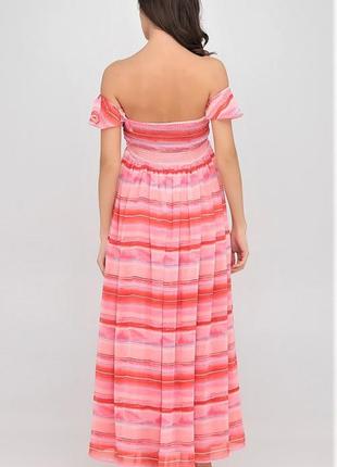 Платье only с открытыми плечами и спиной розовый l (46-48)2 фото