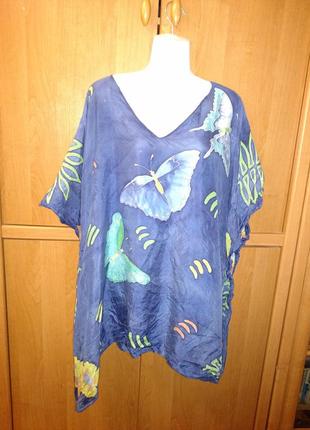 Блуза-парео шелк на море