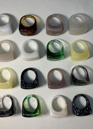 Каблучка з епоксидної смоли квадратна каблучка кільця з акрілу акрілові кільця