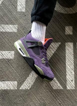 Чоловічі кросівки nike air jordan 4 canyon purple / smb