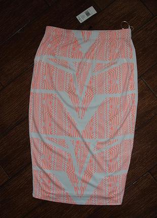 Спідниця з яскравим неоновим принтом