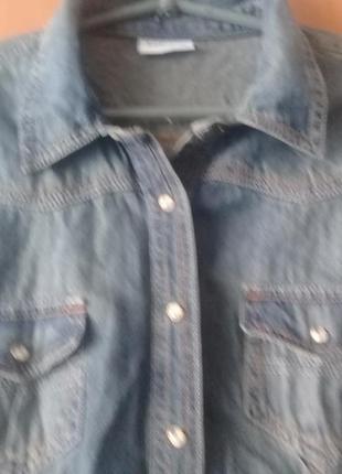 Трендовая джинсовая рубашка2 фото