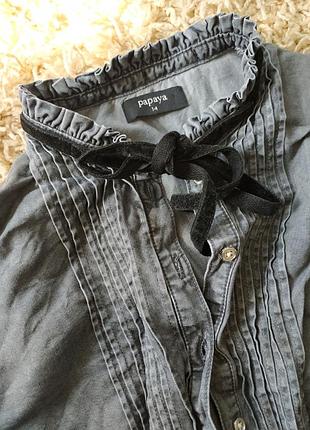 Блуза з лиоцелла, під варений джинс