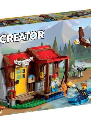 Конструктор лего 3 в 1 - хижина в глушине - lego creator 3 in 1 31098