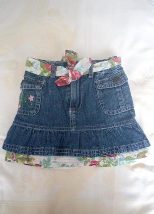 Спідниця джинсова на дівчинку 2 роки, 92 см