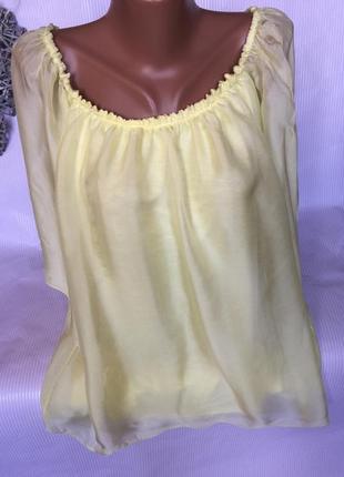 Воздушная нежная блуза шифон италия