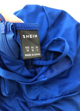 Платье макси от shein на бретелях с разрезом облегающее платье6 фото