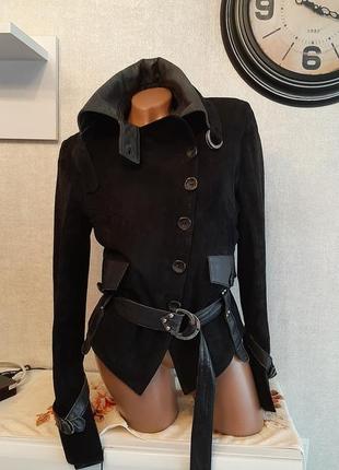 Женская куртка, натуральный замш+натульная кожа1 фото