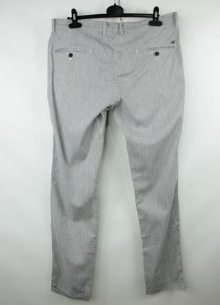 Стильные итальянские люкс брюки mason's milano slim fit linen/cotton chinos pants6 фото