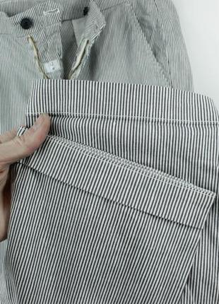 Стильные итальянские люкс брюки mason's milano slim fit linen/cotton chinos pants8 фото