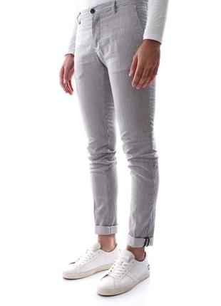 Стильные итальянские люкс брюки mason's milano slim fit linen/cotton chinos pants2 фото