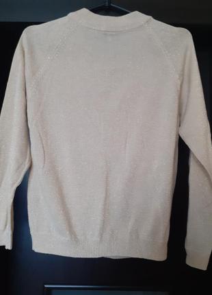 Светр кофта бомбер з люрексом 4