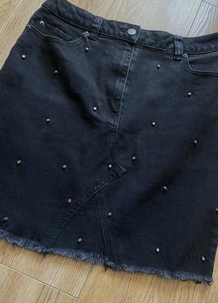 Джинсовая юбка юбка мини2 фото