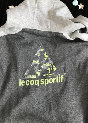 Олимпийка le coq sportif(кофта,балахон,худи) с большим лого на спине2 фото