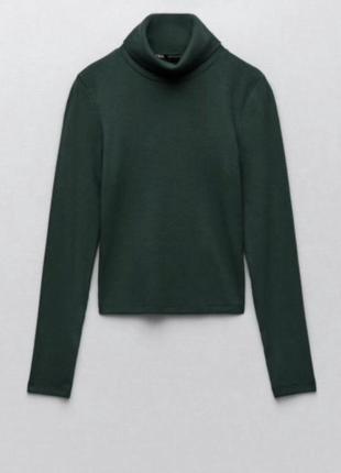 Гольф водолазка в рубчик топ