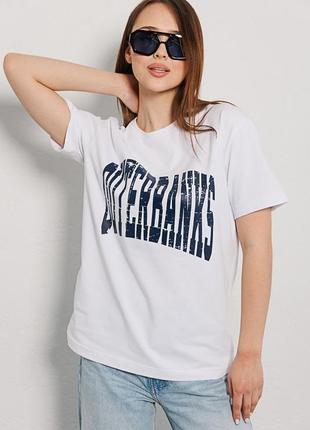 Жіноча футболка оверсайз із принтом outerbanks6 фото