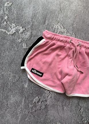 Ellesse елес велюровые шорты шортики женские коротенькие мягкие тедди розовые2 фото