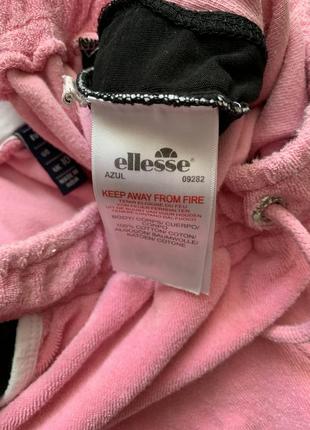 Ellesse елес велюровые шорты шортики женские коротенькие мягкие тедди розовые6 фото