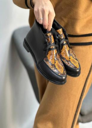 Ботинки классические кожаные много цветов