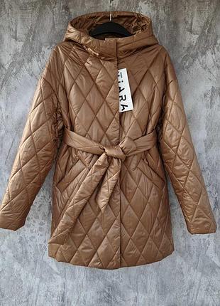 Жіноча подовжена демісезонна куртка tiara, фабрична якість,54р., заміри в описі