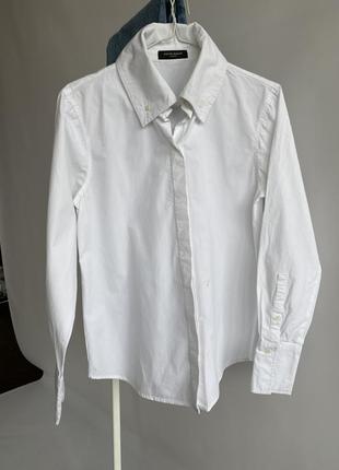 Белая рубашка сорочка коттон не zara3 фото