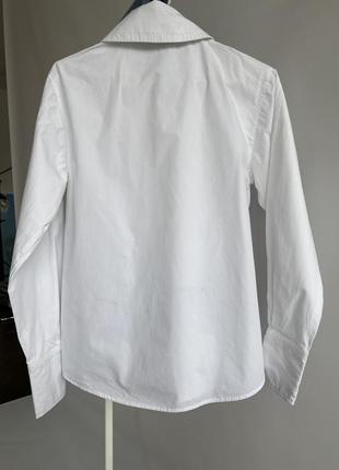 Белая рубашка сорочка коттон не zara8 фото
