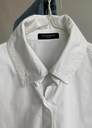 Белая рубашка сорочка коттон не zara6 фото