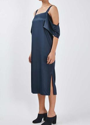 Платье topshop boutique с открытыми плечами 100% вискоза2 фото