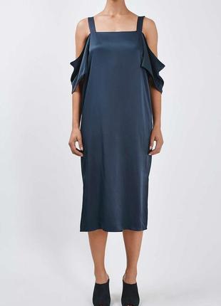 Платье topshop boutique с открытыми плечами 100% вискоза3 фото