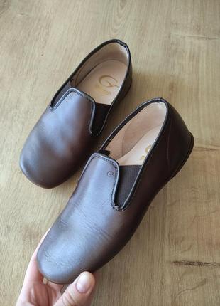 Фірмові шкіряні чешки для хлопчика gallucci, made in italy. р.33