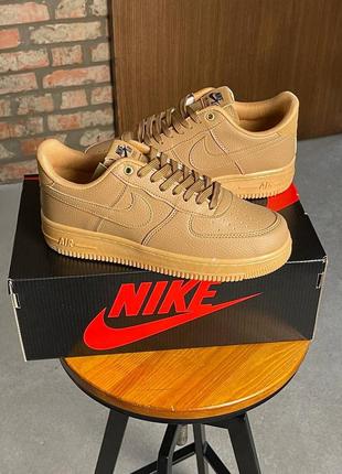 Nike air force 1 beige2 фото