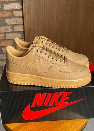 Nike air force 1 beige4 фото