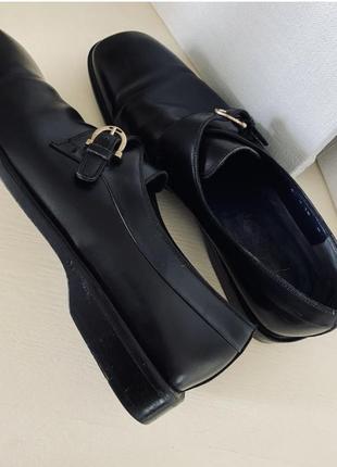 Туфли чевики кожаные премиум бренд salvatore ferragamo6 фото