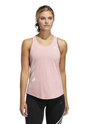 Майка, спортивна майка для бігу adidas own the tank 3 stripes pb tank top pink (fq2459)