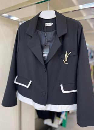 Пиджак люкс в стиле ysl🖤