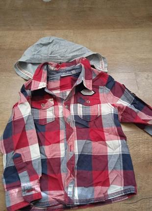 Рубашка з капюшоном, довжина 36 см, довжина рукава-32см