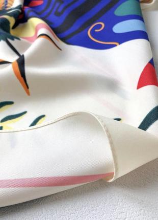 🌸велика весняна шовкова хустка /платок 🌸