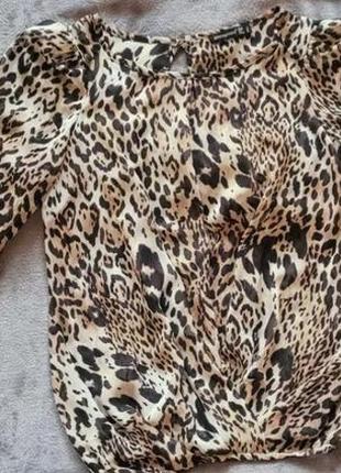 Продам женскую блузку, р.s, atmosphere,  леопардовый принт3 фото