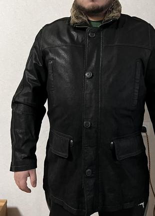 Куртка мужская, кожаная,бренд blackthorn