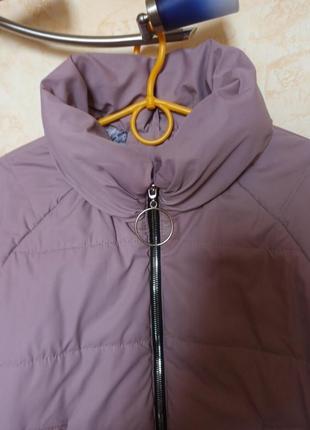 Куртка на синтепоне красивого цвета пыльной розы2 фото