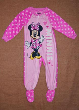 Флисовая пижама  disney кигуруми, слип, человечек. рразмер 1041 фото
