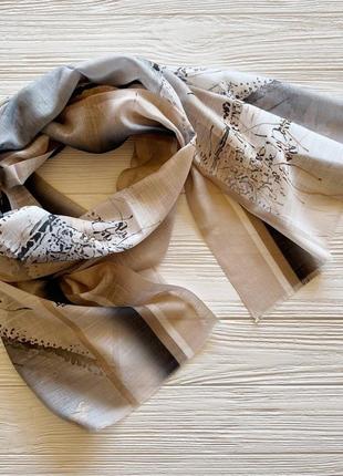 Женский шарф ткань коттон/ лён, производитель туречки.