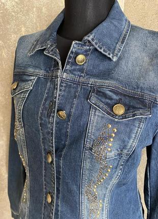 Брендова джинсова куртка tuzzi jeans3 фото
