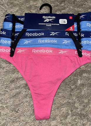 Комплект трусиков (стрингов) reebok, оригинал, 5 шт, размер s